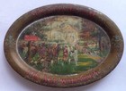 1900s MONTICELLO SPECIAL RESERVE WHISKEY STEEL TIP TRAY, BALTIMORE, MD