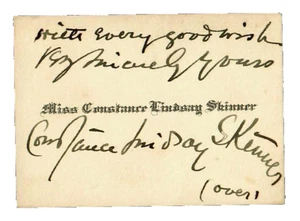 RARE! “Rivers of America" Author Constance Lindsay Skinner Hand Written Note COA - Picture 1 of 3