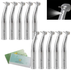 1-10 Pieza de mano de turbina LED dental de fibra óptica compatible con acoplador KaV 4/6 orificios YB6 - Imagen 1 de 17