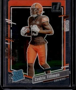 2023 Clearly Donruss #54 Cedric Tillman Cleveland Browns RATED ROOKIE - Picture 1 of 2
