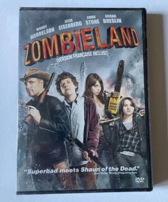 DVD Zombieland 2009 Jesse Eisenberg Woody Harrelson Emma Stone comedia de terror NUEVO Foto 1 de 2