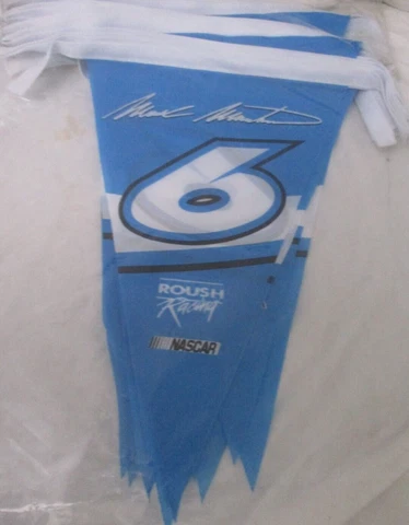 Mark Martin # 6 PREMIUM 25 FOOT STRING of PARTY PENNANT FLAGS ! FREE SHIPPING ! Cover