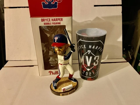 2022 PHILLIES Bryce Harper BOBBLEHEAD & MV3 SOUVENIR CUP SGA Cover