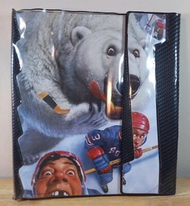 RARE VTG Mead NO RULES Trapper Keeper 3 Ring Binder w/ Folders 90s Hockey VGUC - Picture 1 of 10