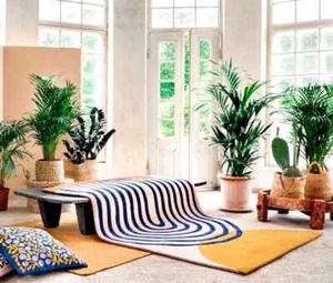 Modern Hand Tufted Area High Low Carpet 100% Woolen Rug For living room home - Picture 1 of 3