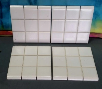 NOS bath & kitchen Tile  Ceramic - - Wall Glossy National Lifetime White 73ct - Image 1 of 4
