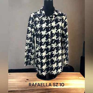 RAFAELLA, GR. 10, SCHWARZ/WEISS, BLAZER MIT KNÖPFEN - Bild 1 von 12