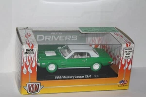 M2 MACHINES 1968 MERCURY COUGAR XR-7, CHASE GREEN TIRES, NEW IN BOX - Picture 1 of 2