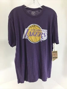 Forty Seven Brand Mens LA Lakers S/S Graphic T Shirt Purple/Yellow Size M NWT - Picture 1 of 5