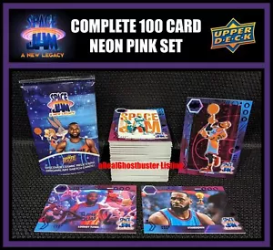 2021 Upper Deck Space Jam A New Legacy Komplett 100 Karten Neon Pink Set - LeBron - Bild 1 von 1