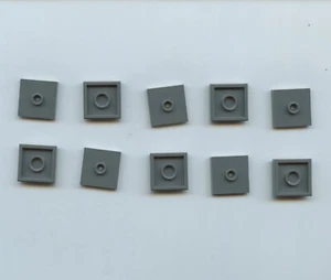 LEGO x68 Dark Bluish Gray Plate, Modified 2 x 2 with Groove 1 Stud (Jumper) - Picture 1 of 1