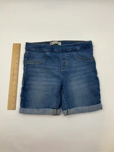 Levi's Pull-On Adjustable Girlfriend Midshort Shorts 10 Reg Girl's Denim - Picture 1 of 5