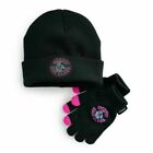Youth 7-16 Fortnite Jackpot Loot Llama Black Beanie Hat & Gloves Set NEW