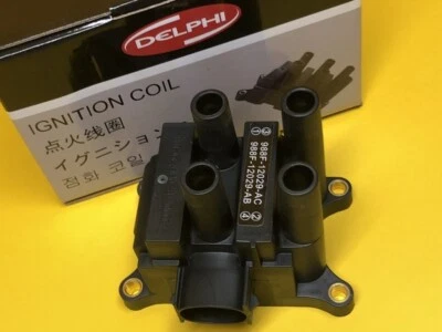 Ignition coil for Ford LR FOCUS 2.0L inc Zetec 00-05 EDDB EDDF Delphi 2 Yr Wty - Image 1 of 4