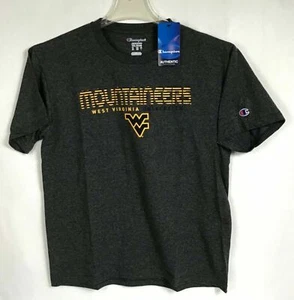 WV Mountaineers Youth Sz YXL T-Shirt NCAA West Virginia Champion S/S Crew  B18-1 - Picture 1 of 3