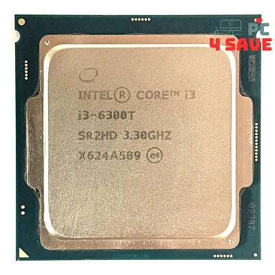 Procesador de escritorio Intel Core i3-6300T CPU 3,3 GHz doble núcleo 4 MB LGA-1151 SR2HD Foto 1 de 2