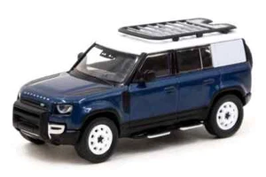 Land Rover Defender 110 azul 2020 modelo diecast 1/64 de Tarmac Works T64G-020-BL - Imagen 1 de 8