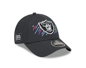 Las Vegas Raiders New Era Crucial Catch 9FORTY Adjustable Hat - Gray - Picture 1 of 7