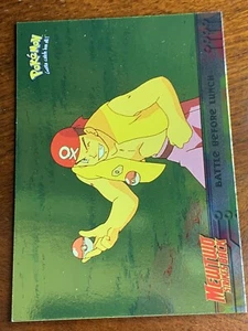 1999 Topps Pokemon Movie Edition #10 Battle Before Lunch Silver Foil Blue Logo - Bild 1 von 2