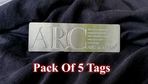 ARC EMBLEM BADGE TAG RARE JDM NISSAN NISMO SKYLINE GTR GTST R32 R33 R34 R35 5PCS - Picture 1 of 6