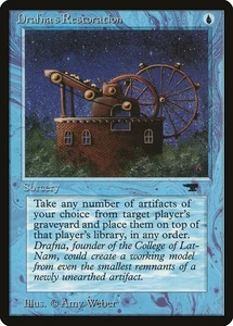 MTG Drafna's Restoration MP Antiquities ATQ Magic Gathering card old school - Picture 1 of 3