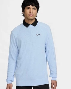 NEW Nike Men's Size XL Glacier Blue Tour Crew Neck Golf Sweater $130 077 - Picture 1 of 6