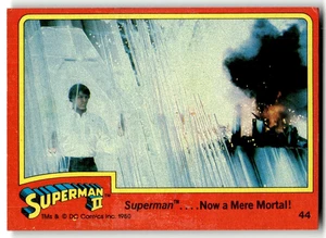 1980 Topps Superman II Card #44 Superman .... Now a Mere Mortal! - Picture 1 of 4