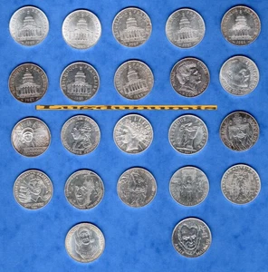 Lot de 22 pièces de 100 Francs Commémorative différentes SUP - Foto 1 di 2