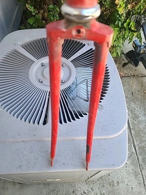 Vintage Schwinn Steel Front Fork for 27" Wheels Red Super Le Tour  - Image 1 of 3