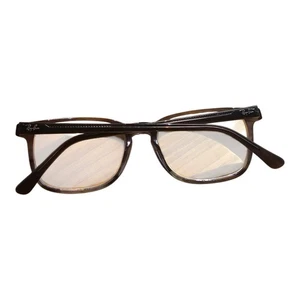 Ray-Ban Rb5418 8254 Poliert Gestreift Grau & Blau Eckig Brille Brillengestell 56-19 - Bild 1 von 8