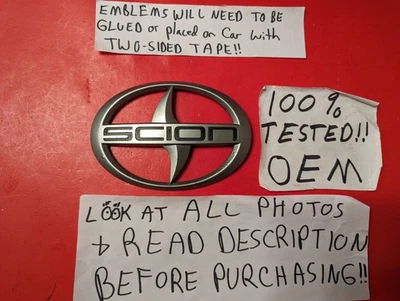 ✅ Insignia emblema parrilla parachoques delantero Scion iQ OEM 2012 2013 2014 2015 75311-74030 Foto 1 de 4