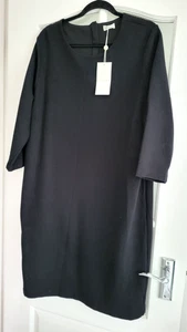 NEW WT Smart Eastex black shift dress stretch fabric size 20 UK - Picture 1 of 5