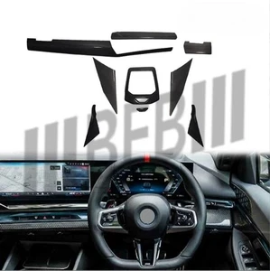 RHD For BMW 5 Series G60 2024-2026 Dry Carbon Dash Center Door Interior Trim - Picture 1 of 14