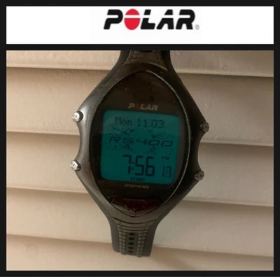 Polar RS400 running watch / Computer ONLY No Strap. NEW Energizer Battery - Image 1 of 4