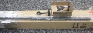 Pottery Barn 6581925 Single Curtain Rod w Bracket .75 28-48 Cast Iron Black - Picture 1 of 2