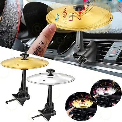 Mini platillo de choque de coche, platillo de tambor de coche ventilación de aire, haz que tu conducción sea más divertida regalo Foto 1 de 4