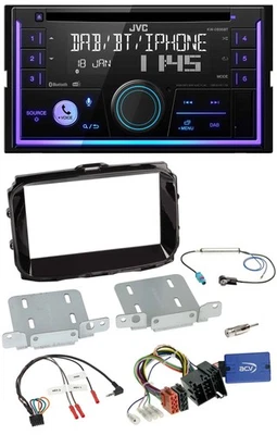 JVC Lenkrad USB 2DIN DAB Bluetooth CD Autoradio für Alfa Giulietta ISO 2013-2021 - Bild 1 von 4