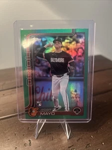 Logofractor cromado Topps 2025 Coby Mayo RC verde/99 Orioles - Imagen 1 de 2