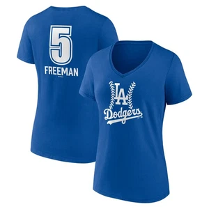 Mujer Freddie Freeman Royal Los Angeles Dodgers Fastball Jugador Nombre y Número - Imagen 1 de 3