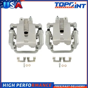 Set of 2 Rear Fits 2015-2018 DODGE CHARGE w/ Bracket Brake Calipers - Picture 1 of 7