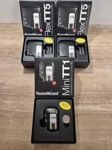 2x PocketWizard Flex TT5 + 1x Mini TT1 für Canon | 2 funktionieren, 1 Ersatzteil - Bild 1 von 9
