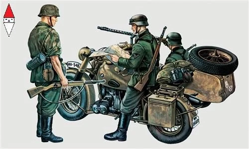 ITALERI 1/35 BMW R75 WITH SIDECAR - Immagine 1 di 1