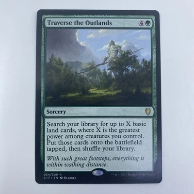 MTG Traverse the Outlands C17 #34 LP Green Sorcery Ramp Commander Staple Card - Image 1 of 2