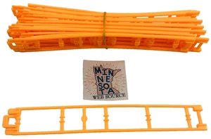 16 NEW Micro Knex Track Orange 8" Straight - K'nex Coaster Parts - Picture 1 of 3