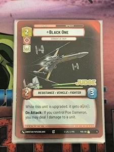 Star wars Unlimited Judge Promos - Black One - Picture 1 of 1