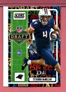 Tetairoa McMillan, Carolina Panthers, 2025 Panini Score, Draft Card #1 - Picture 1 of 1