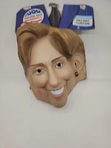 NWT Hillary Clinton Halloween Mask Full Rubber Head New Presidential Politician - Picture 1 of 4
