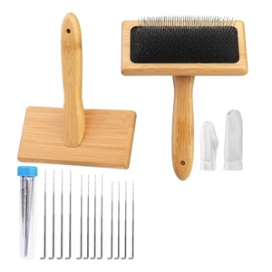 2 StüCk Wollkardierer, Handkardierer für WollnadelfilzbüRste, Holzkardierer8592 - Bild 1 von 7