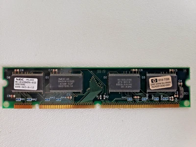NEC 32MB SDRAM 9NS (4MX64) MC-45 4CB645FA-A10B - Image 1 of 2