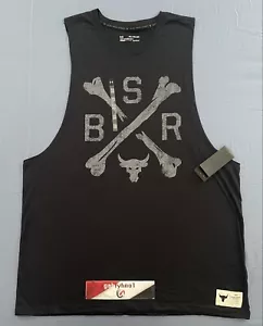 Under Armour Project Rock BSR Blood Sweat Respect Tank Top Black Mens Size 3XL - Picture 1 of 9
